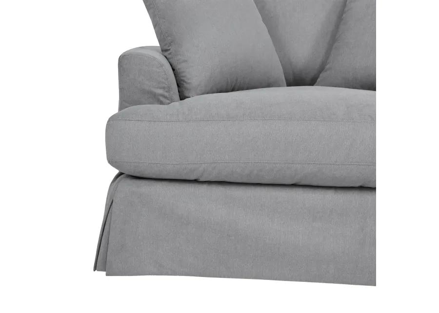 Ciara 53" Upholstered Chair and a Half in Slate Gray