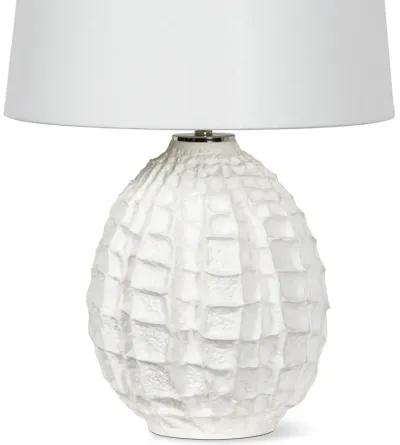 Caspian Ceramic Table Lamp (White) Small