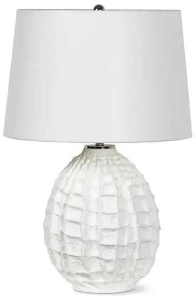 Caspian Ceramic Table Lamp (White) Small