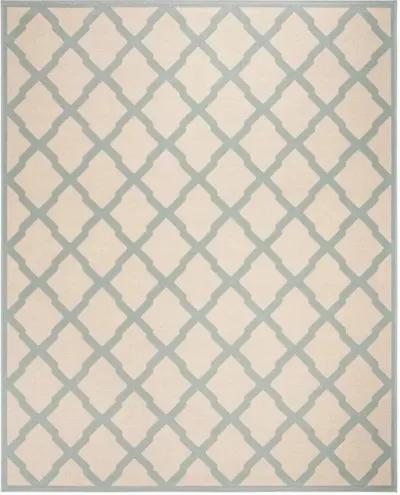 LINDEN 122 Collection LND122L-9 Cream / Aqua 9' X 12'