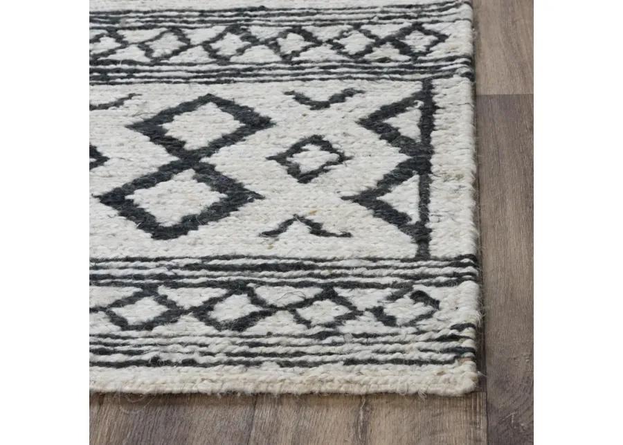 Bengal Beige/Black  Jute 5' x 7'6" Rectangle Rug