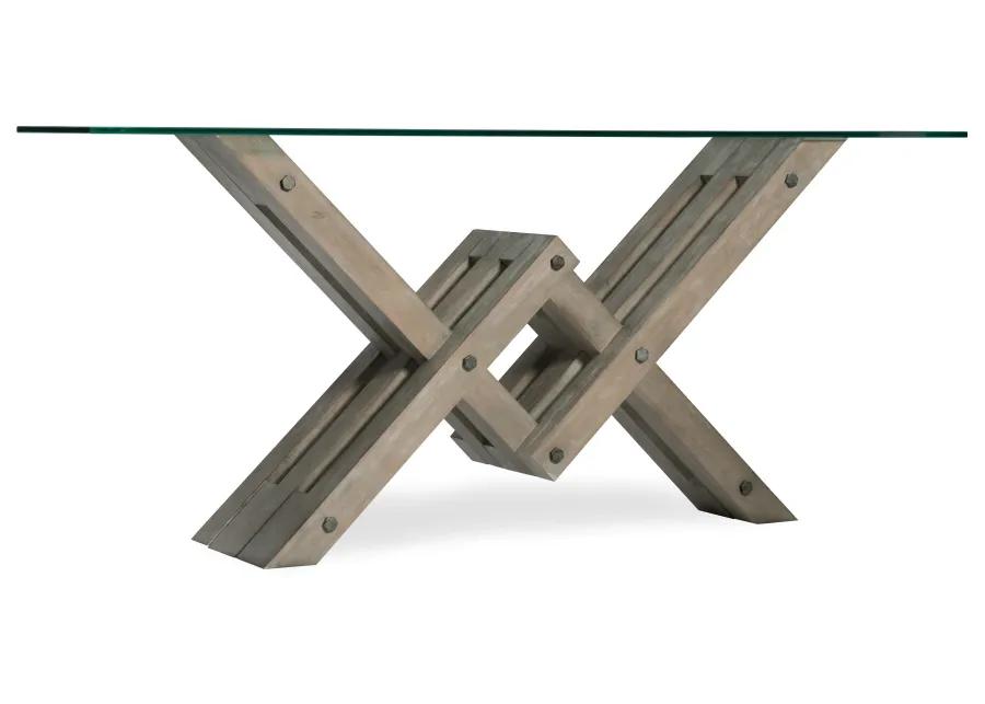 Affinity Glass Top Console Table