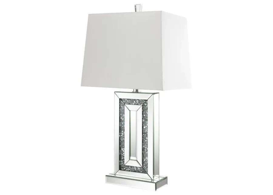 Ayelet Table Lamp with Square Shade White and Mirror