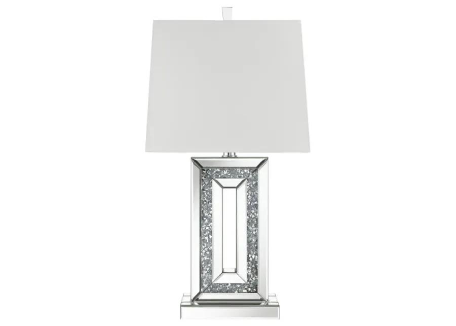 Ayelet Table Lamp with Square Shade White and Mirror