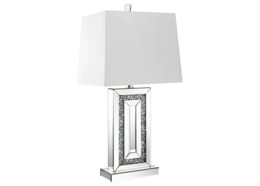 Ayelet Table Lamp with Square Shade White and Mirror