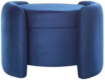 Nebula Upholstered Performance Velvet Ottoman