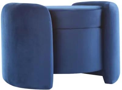 Nebula Upholstered Performance Velvet Ottoman