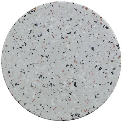 Clover Faux Terrazzo Indoor / Outdoor Round Side Table