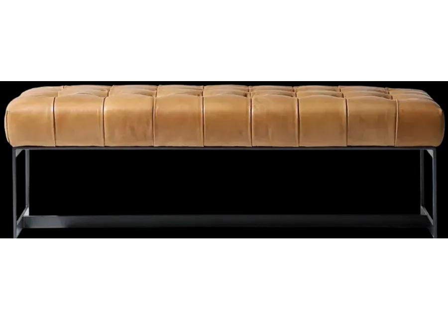 Wyatt Leather Bench