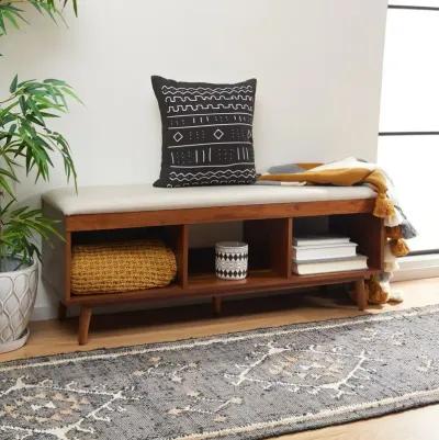 CRICKET OPEN SHELF BENCH W/ CUSHION