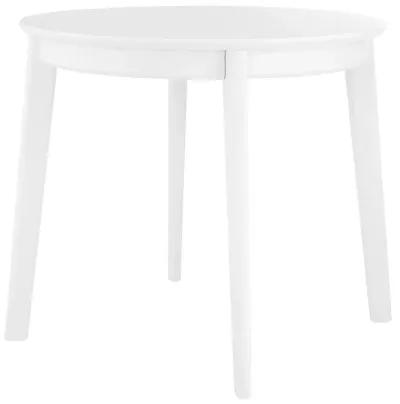 Atle 36" Round Dining Table in Matte White