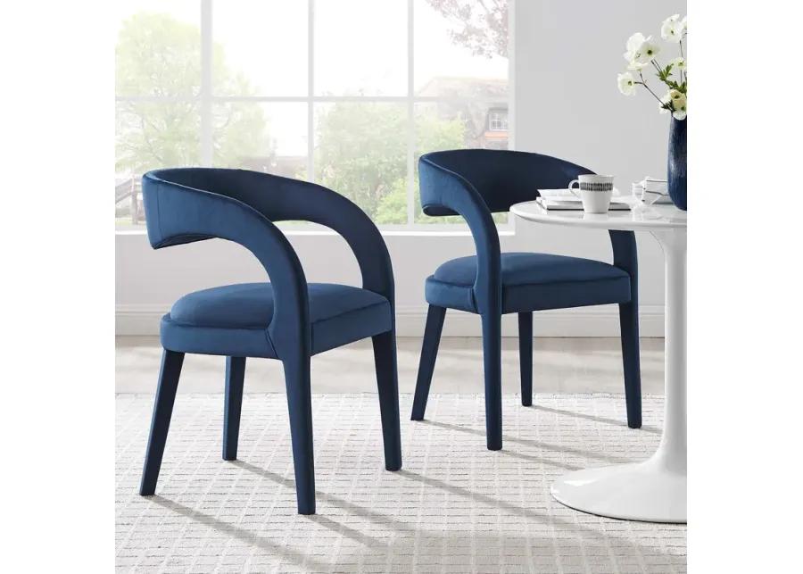 Pinnacle Performance Velvet Dining Chair Set of Two