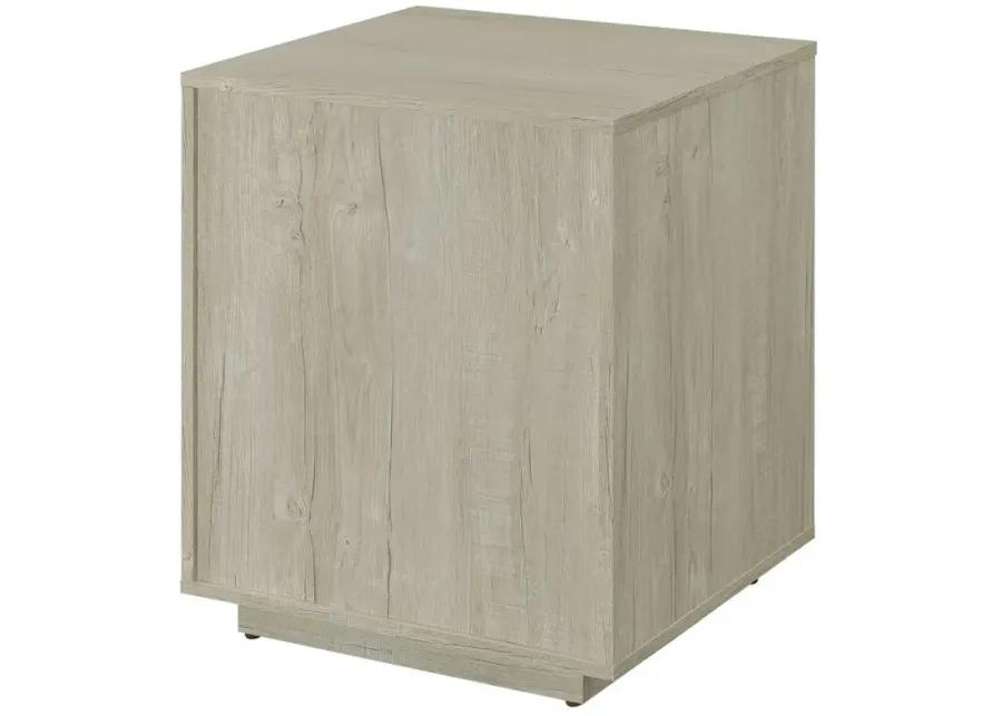 Loomis 3-drawer Square File Cabinet Whitewashed Grey