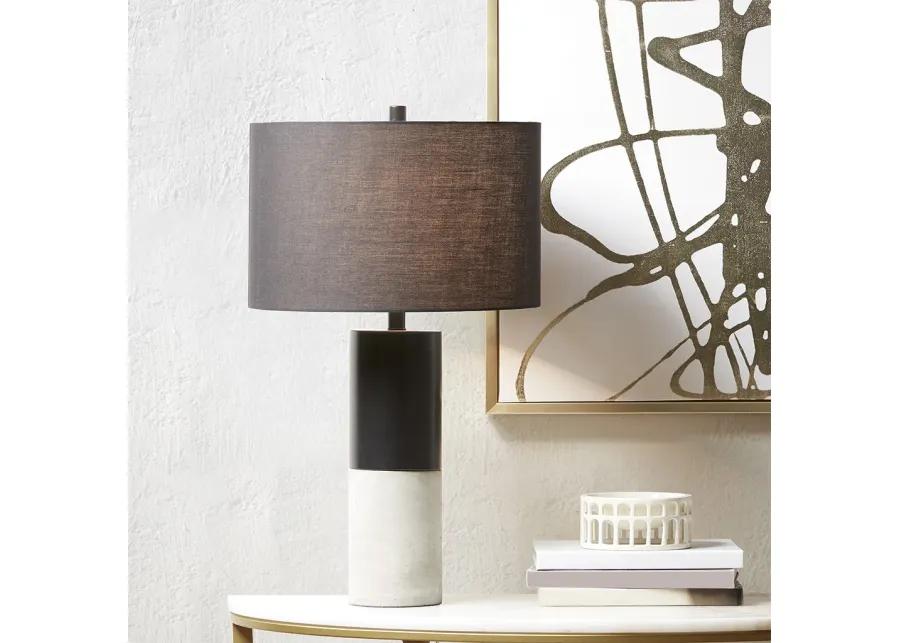 Hampton Hill Fulton  Black/Grey Concrete Table Lamp