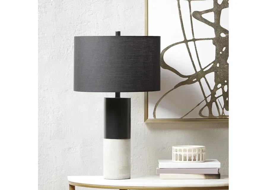 Hampton Hill Fulton  Black/Grey Concrete Table Lamp