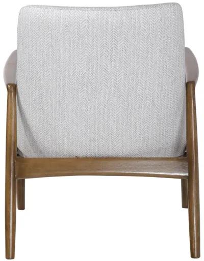 Bev White Accent Chair