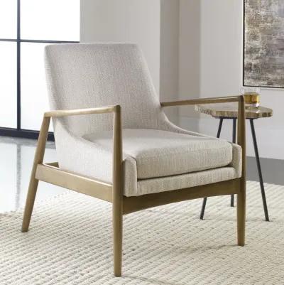 Bev White Accent Chair