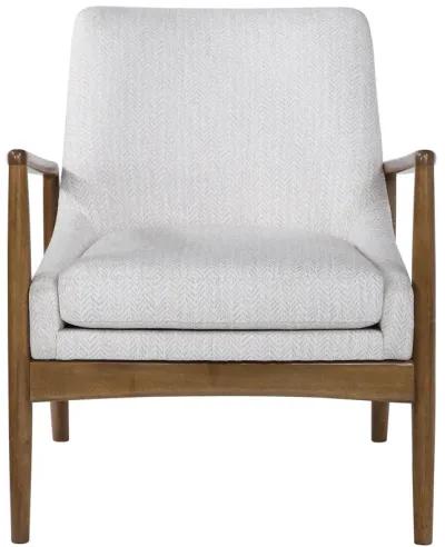 Bev White Accent Chair