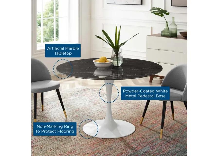 Lippa 47" Artificial Marble Dining Table