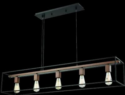 Rigby 48" Wide 5-Light Linear Chandelier - Oil Rubbed Bronze