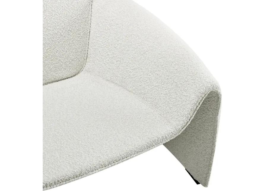 Hilda Fabric Accent Arm Chair, Boucle Beige 