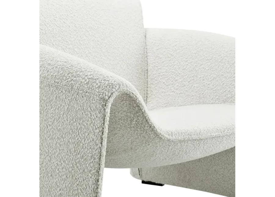 Hilda Fabric Accent Arm Chair, Boucle Beige 