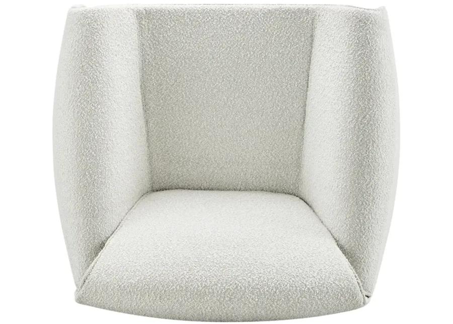 Hilda Fabric Accent Arm Chair, Boucle Beige 