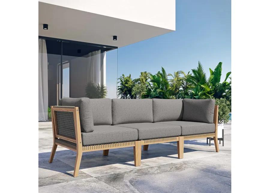 Clearwater Outdoor Patio Teak Wood Sofa