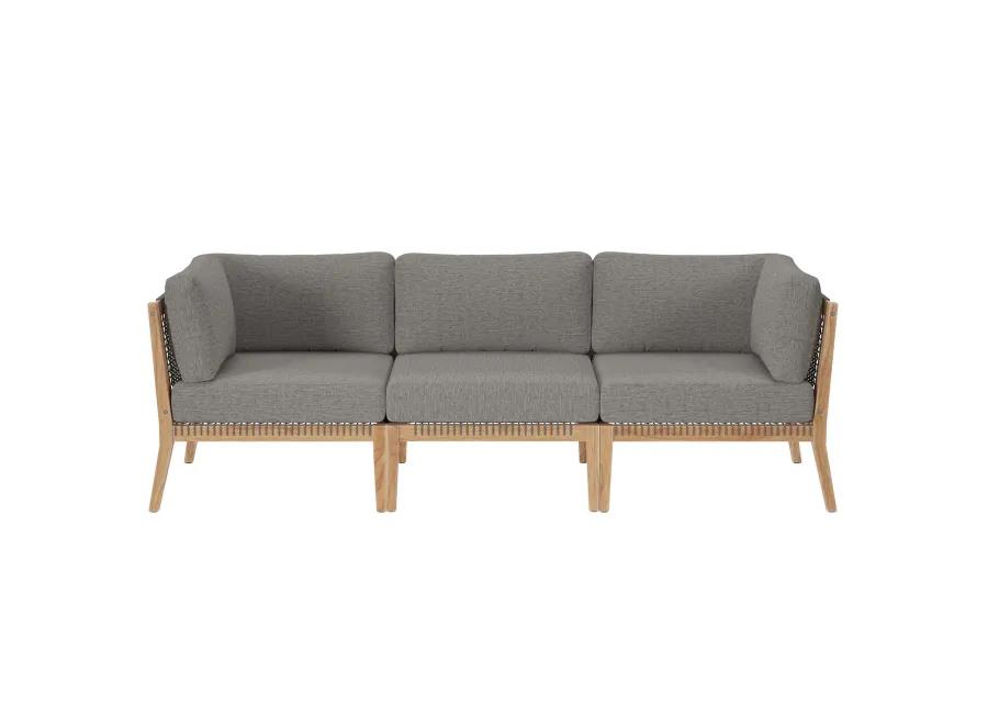 Clearwater Outdoor Patio Teak Wood Sofa