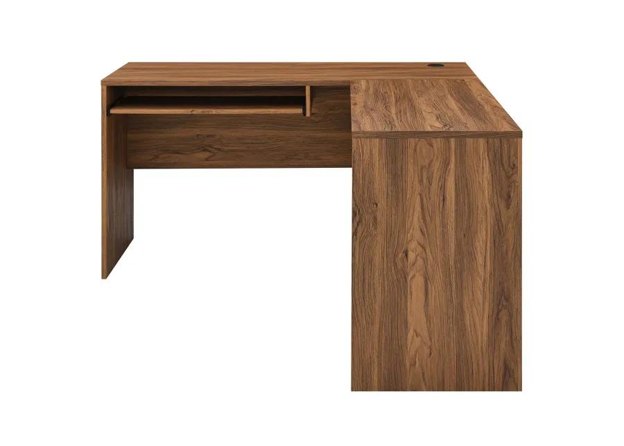 Venture L-Shaped Wood Office Desk