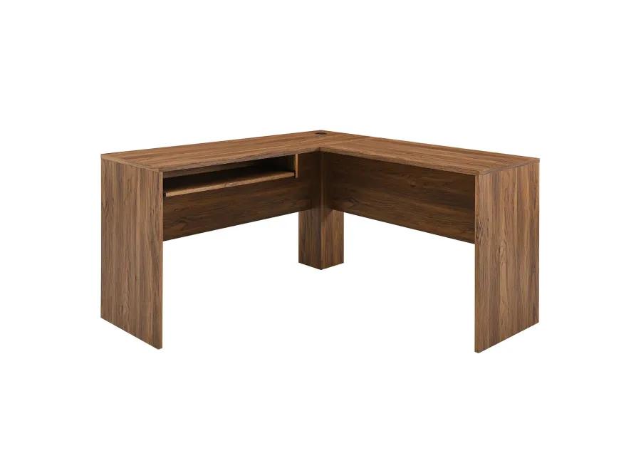 Venture L-Shaped Wood Office Desk