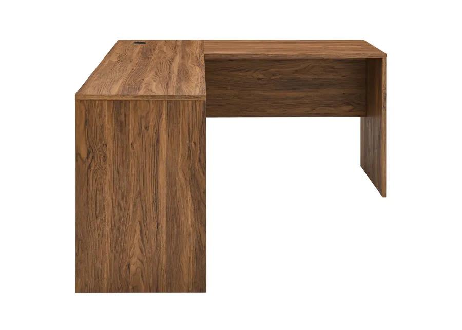 Venture L-Shaped Wood Office Desk