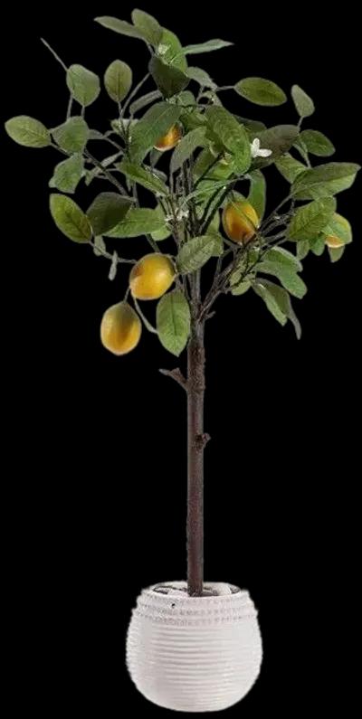 FAUX LEMON POTTED TREE