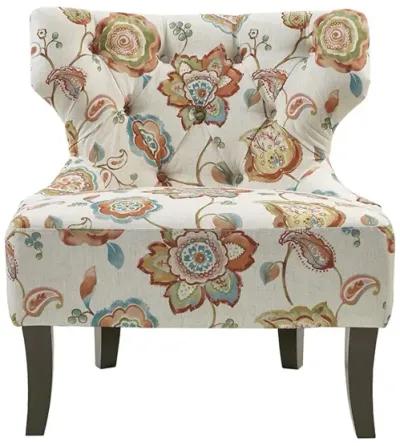 Madison Park Erika Orange Multi Accent Chair