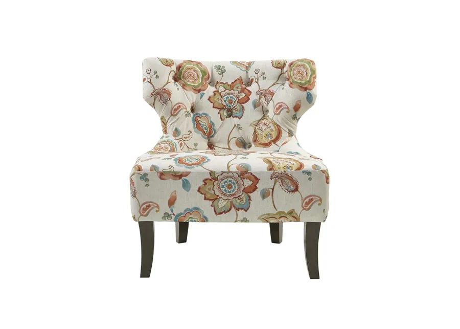 Madison Park Erika Orange Multi Accent Chair