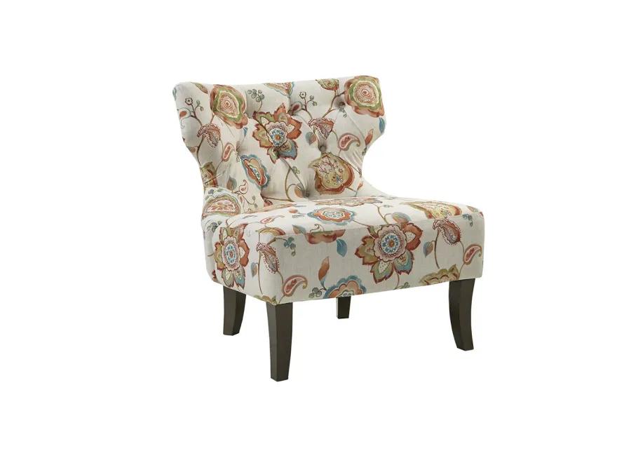 Madison Park Erika Orange Multi Accent Chair