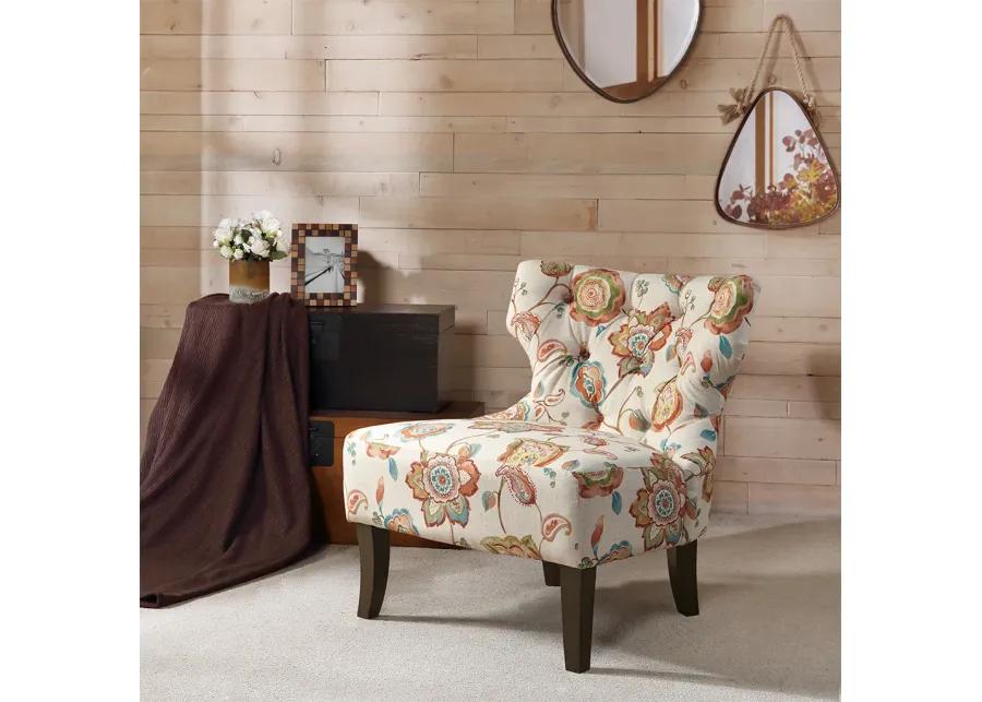 Madison Park Erika Orange Multi Accent Chair