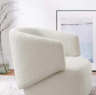 Celestia Boucle Fabric Swivel Chair