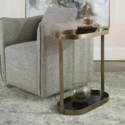 Adia Antique Gold Accent Table