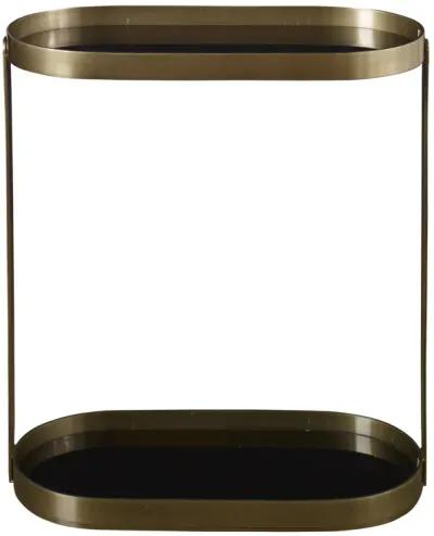 Adia Antique Gold Accent Table