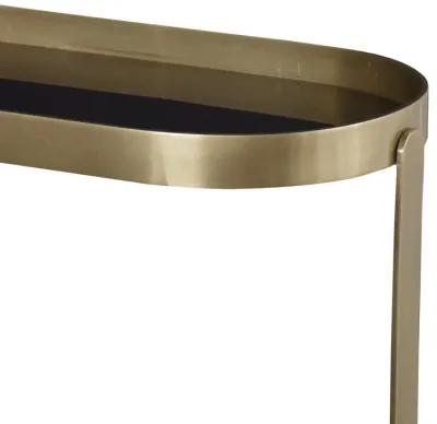 Adia Antique Gold Accent Table