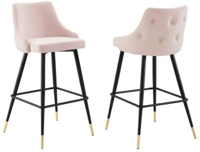 Adorn Performance Velvet Bar Stool Set of 2