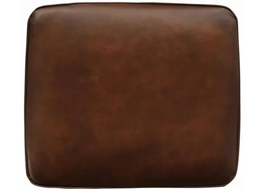 Montbrook Nailheads Ottoman Hand Rubbed Brown