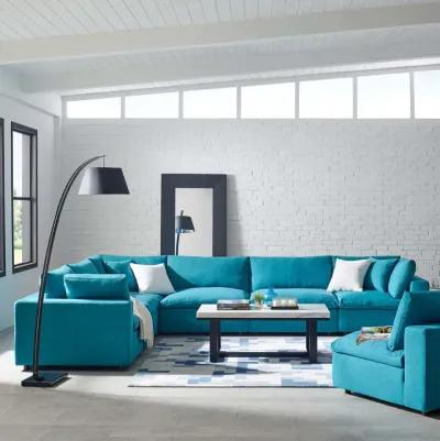 Commix Down Filled Overstuffed 6 Piece Sectional Sofa Set