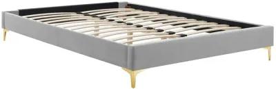 Colette Full Performance Velvet Platform Bed