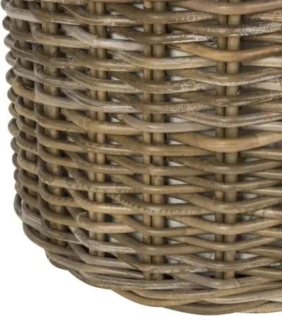 MILLEN RATTAN ROUND SET OF 2 LAUNDRY BASKETS 