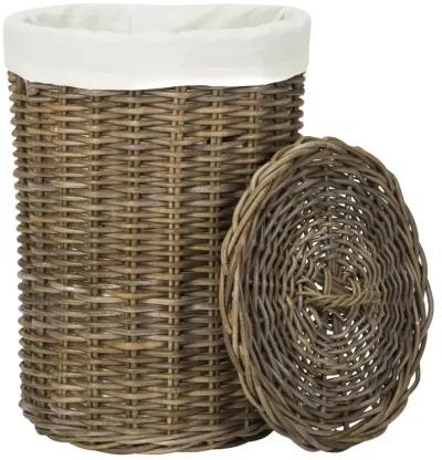 MILLEN RATTAN ROUND SET OF 2 LAUNDRY BASKETS 