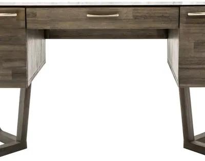 Aura Brown Marble Desk