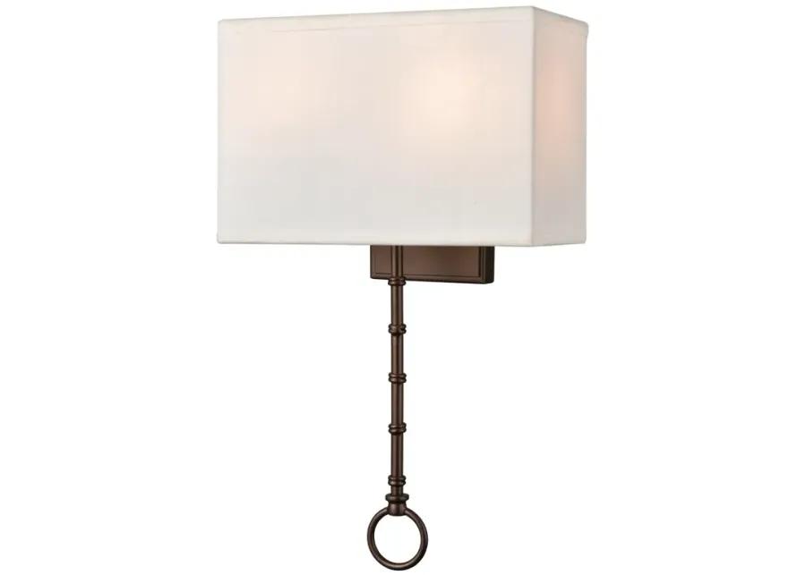 Shannon 17" High 2-Light Sconce - Oil Rubbed Bronze