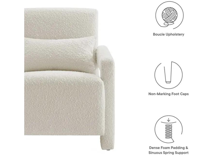 Mirage Boucle Upholstered Armchair